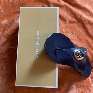 Michael Kors navy blue Sandles